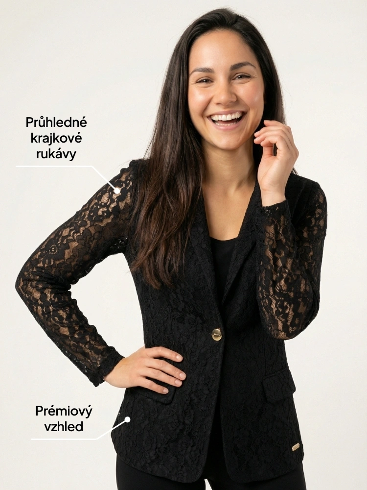 Elegantní krajkové sako Etna