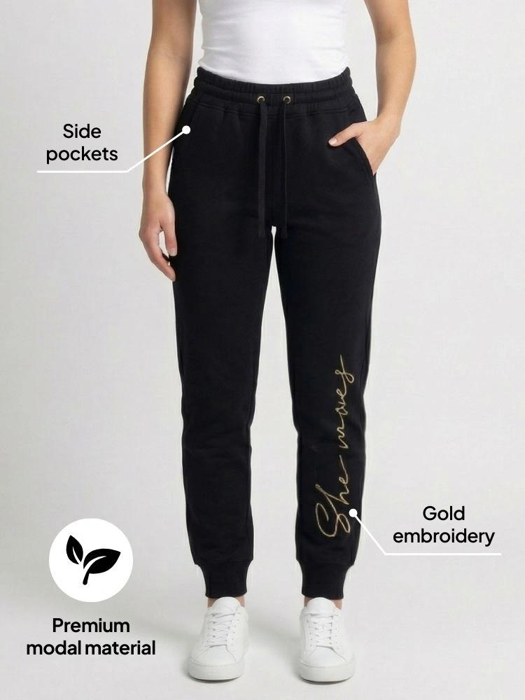 Modal uske nogavice joggers Etna Gold