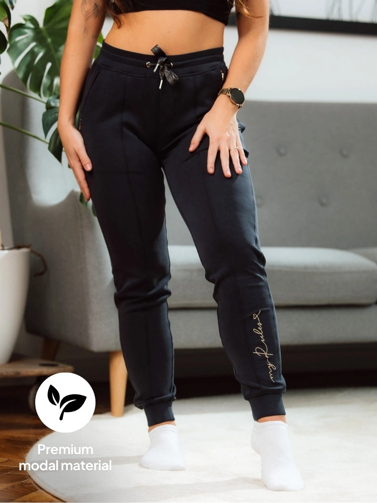 Skinny szárú jogger nadrág Navy