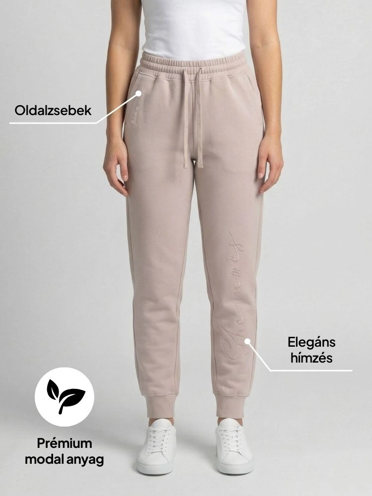 Modal skinny szárú jogger nadrág Stone