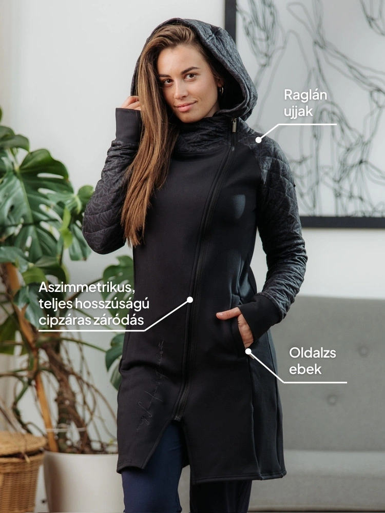 Aszimmetrikus átmeneti kabát Etna