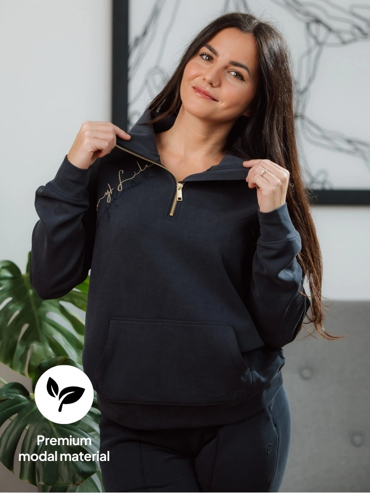 Felpa oversize Navy