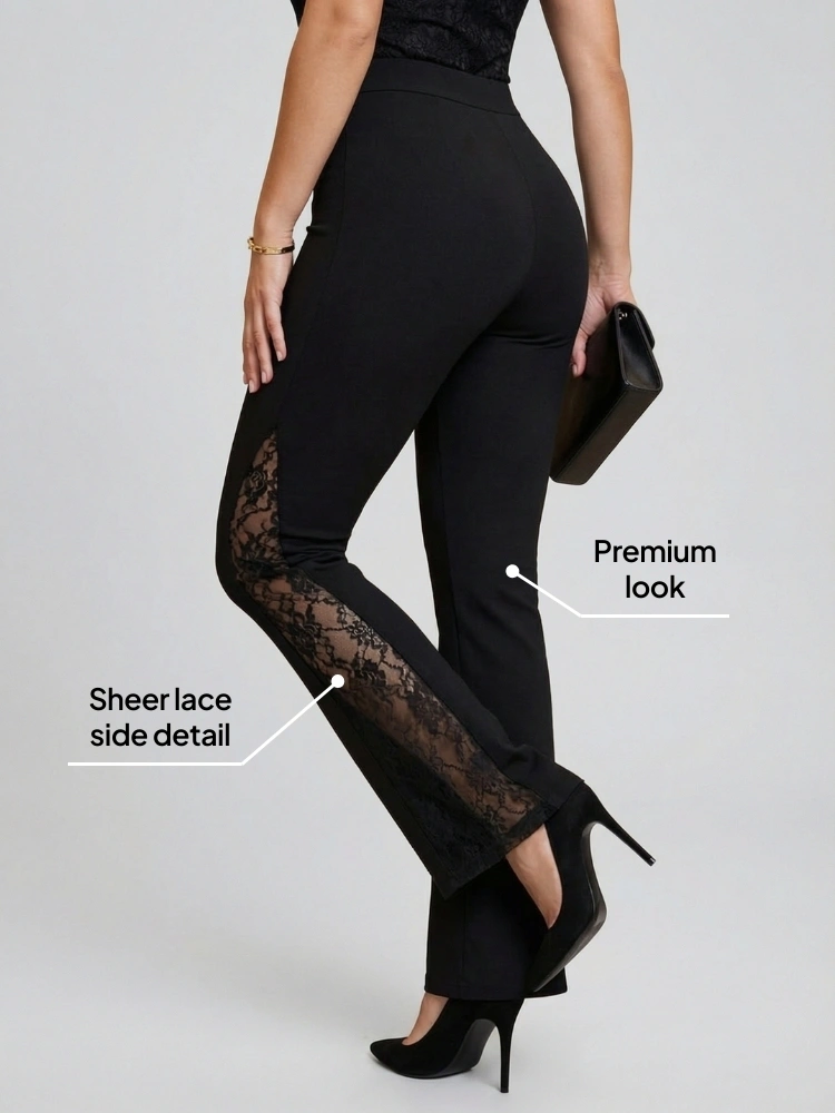 Pantaloni eleganti in pizzo Etna