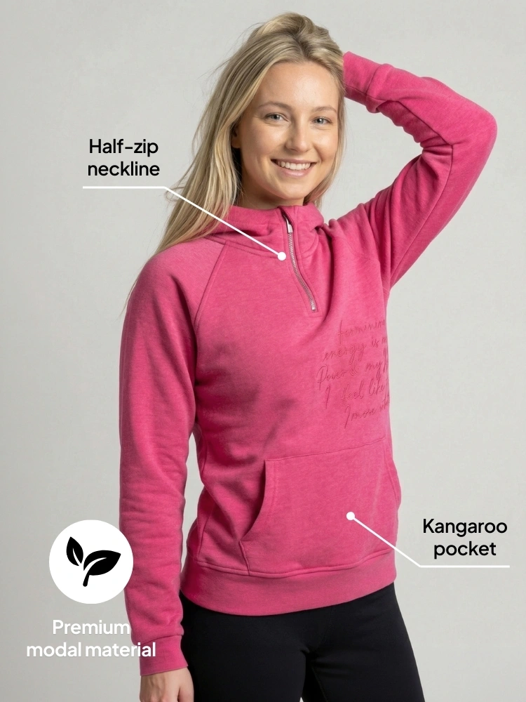 Modal Bluza z kapturem Anya Hot Pink