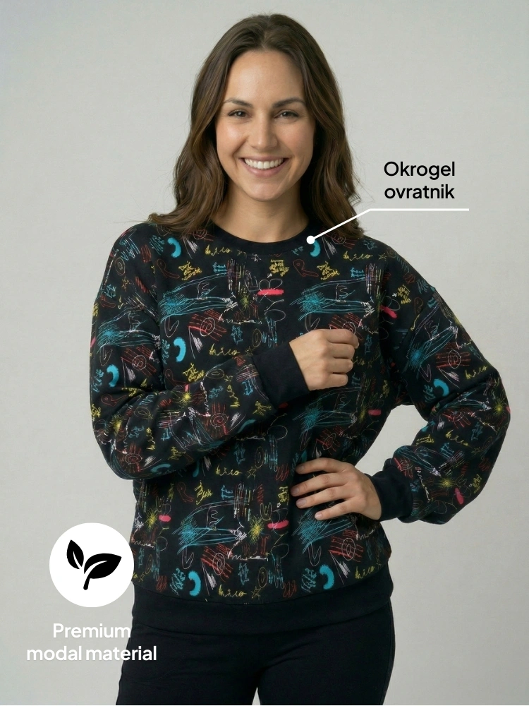 Modal oversized pulover Saby