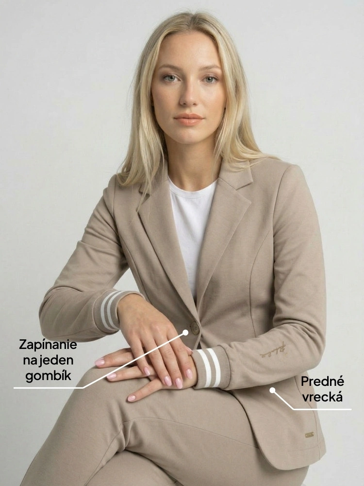 Športový office blazer Sand