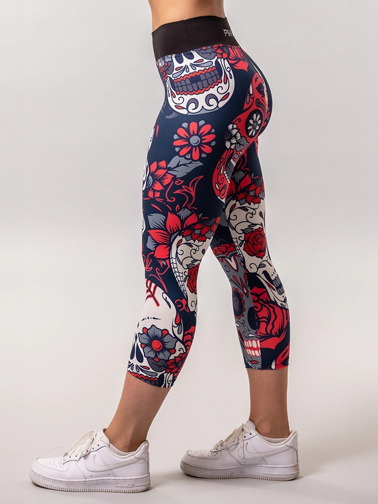 Capri leggings Dark Roses