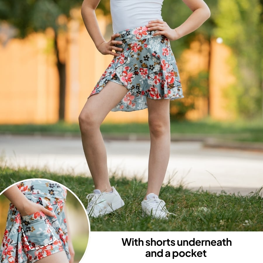 Kids Sunseeker skirt Cherry