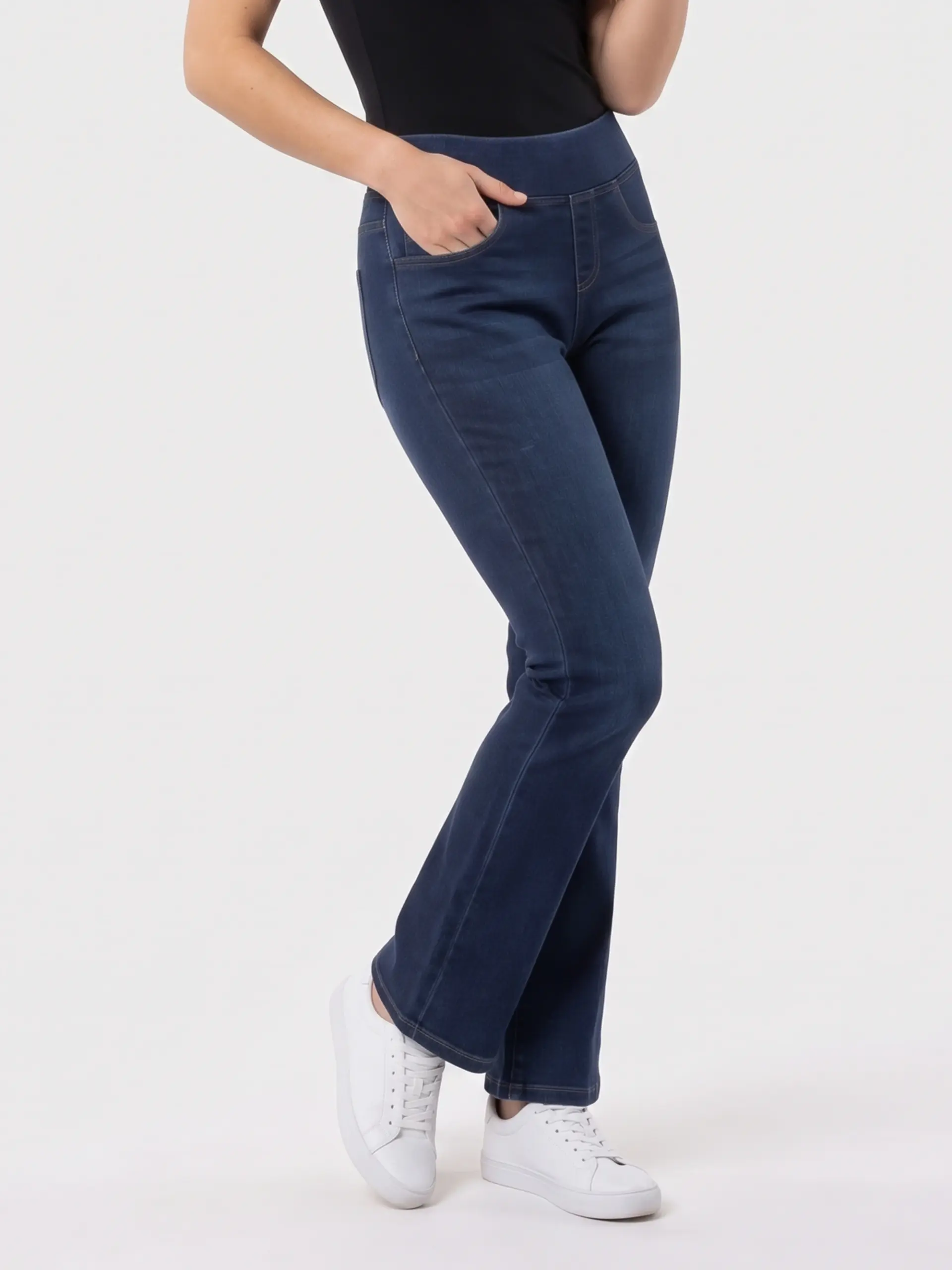 Jegg Bootcut Pants Navy